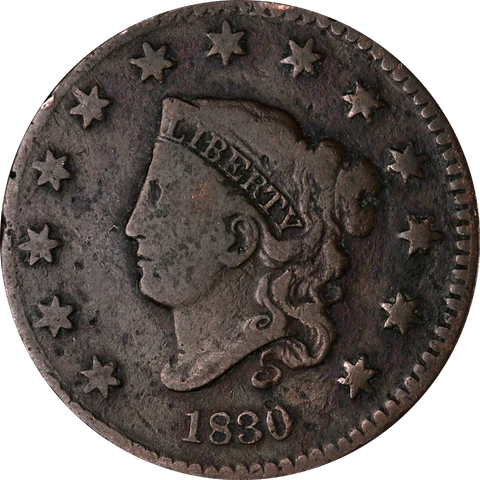 1830 Large Cent - N.5 R.3 Great Deals From The Executive Coin Company Cover