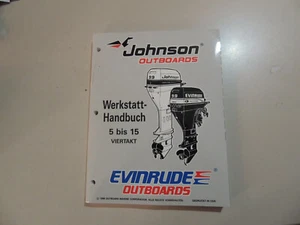 1997 Werkstatthandbuch Johnson Evinrude Außenborder 5 6 8 9.9 15 PS 4-Takt - Bild 1 von 17