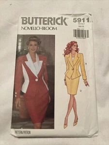 Butterick 5911 Chaqueta Falda Traje Costura Patrón 6-10 Noviello Bloom De Colección Sin Cortar - Imagen 1 de 1