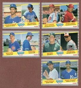 1989 Fleer Lot (5) Prospects #643 #646 #648 Lovullo #649 Milacki #653 Service - Picture 1 of 2