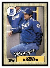 1987 Topps #18 Dick Howser - Kansas City Royals MGR, CL