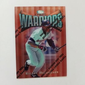 1997 Topps Finest Warriors #63 Rickey Henderson