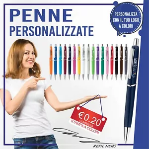 Penne Personalizzate stampa colori gadget personalizzata lotto 50 100 200 PD346 - Foto 1 di 1