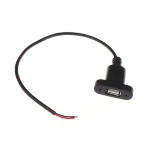 USB Type A Power Port Female Jacks Connector DIY Charging Socket USB-A Cable - Picture 1 of 8