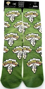 ¡NUEVO! Calcetines ODD SOX Tejidos Warheads Sour Candy Green Crew Para Hombre 6-13 Divertido Lindo Regalo - Imagen 1 de 4
