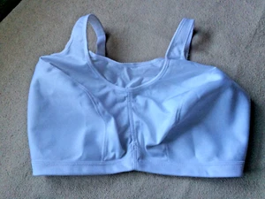 GLAMORISE  46J  White Sport No-Bounce Cami Soft Cup Sports Bra  Style 1066 Nwot - Picture 1 of 8