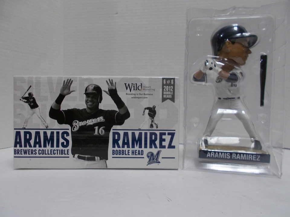 Aramis Ramirez 2012 Milwaukee Brewers Bobblehead NEW in box - Image 1 of 1