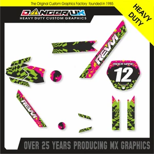 REVVI 16 ZOLL 16" KINDER ELEKTRO LAUFRAD GRAFIK AUFKLEBER STICKER - Bild 1 von 1