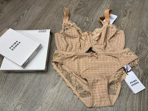BNWT Boxed Prima Donna Madison Bra & Knicker Set - 36G & LGE - Cafe Latte - Picture 1 of 9