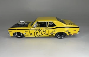 Chevrolet Nova SS 1970 Diecast 1:24 Scale Maisto Pro Rodz Yellow Drag Car - Picture 1 of 20