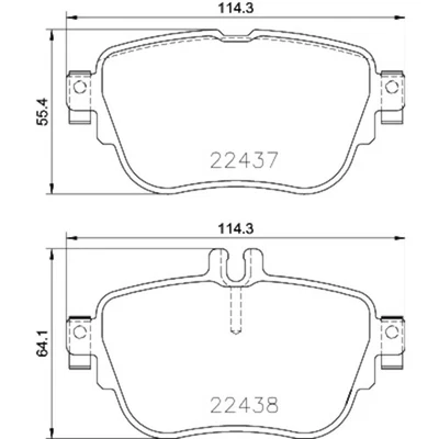 Juego de pastillas de freno de disco Hella Pagid 355025781 para 17-22 Mercedes-Benz E300 E350 Foto 1 de 4