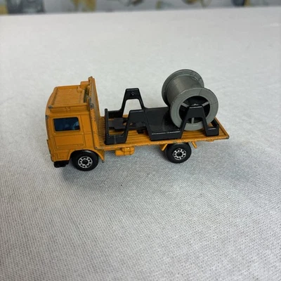 Matchbox Lesney Superfast - SF26 Volvo Cable Truck- Orange Black Base - Image 1 of 4