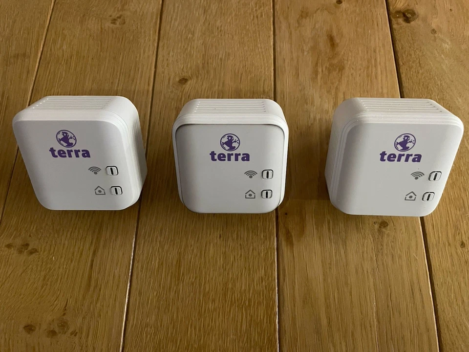 3x Terra Powerline 500 WLAN LAN 500 Mbit/s 1 Weiß - Bild 1 von 1