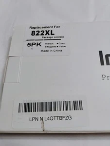 822XL T822XL Ink Cartridge for Epson Workforce Pro WF-3820 WF-4820 WF-4833 5Pack - Picture 1 of 2