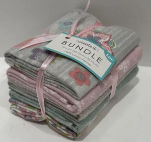 Create It Fat Quarter Stoffpaket 18" x 21" Baumwolle Flanell 5 Stück Neu - Bild 1 von 5