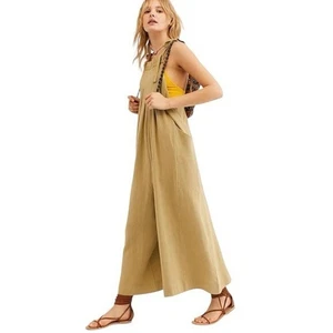 Free People All You Need Extreme Wide Leg Relaxed Slouchy Shapeless Jumpsuit S - Bild 1 von 14