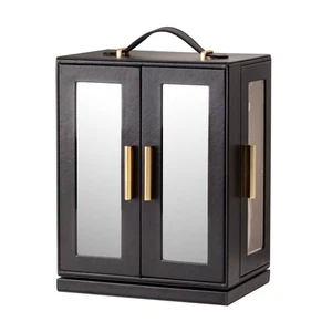 Jewelry Box 360° Rotating, Jewelry Storage Case with 5 Drawers, Jewelry Organ... - Foto 1 di 8