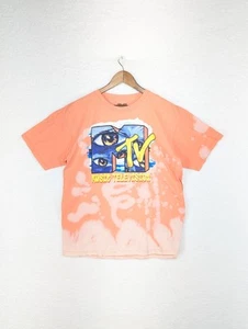 Camiseta MTV Music Television Para Hombre Melocotón Moderno Logo M - Imagen 1 de 5