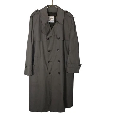 Gabardina de Colección London Fog de Wamsutta para Hombres 44 Reg Hecha en EE. UU. Forrada con Cinturón Foto 1 de 4