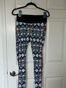 Jessica Simpson MultiColored  Warmup Athletic Active Wear Leggings L - Picture 1 of 4