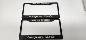 Juego de 2 cubiertas de matrícula vintage Snap-on Tools  - Imagen 1 de 4