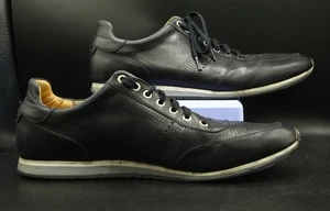 Magnanni Pueblo Schwarz Leder Freizeit Turnschuhe Schuhe Schnürschuhe Herren Größe 14 - Bild 1 von 10