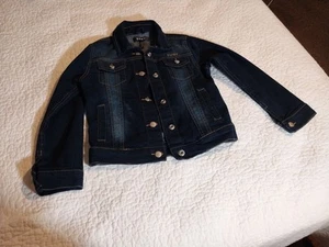 DKNY Girls 6sz. Denim dark blue 84%cotton 14%polyester 2%spandex - Picture 1 of 8