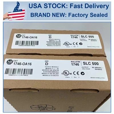 New Sealed 1746-OA16 ALLEN BRADLEY 1746OA16 SLC 500 Output Module Free Shipping - Image 1 of 4