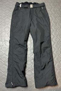 BOGNER Waterproof Insulated Ski Snow Pants Black Women’s Size 8 With Belt