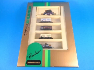 *MINITRIX N 11012: "Glaskasten" T2 6081 K.P.E.V. Güterzug-Set - Bild 1 von 4