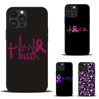 Anti scratch Cover Heartbeat Breast Cancer For iPhone SE XS XR Max 5 6 7 8 Plus - Image 1 of 4