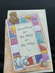 New Baby Teddy Bear American Greetings Card Congratulations - Picture 1 of 3