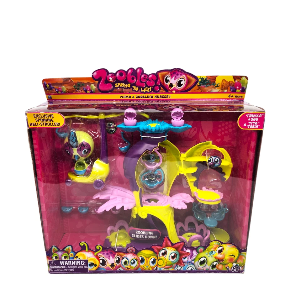 Zoobles Mama and Zoobling Nursery Set Trinka 306 Tito & Toria