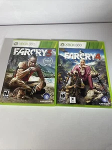 Farcry 3 & 4 Xbox 360 Games Action Shooter Cib VG Discs See Pics - Picture 1 of 9