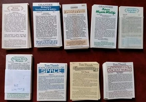 9 Full Sets John Player Cigar Cards Grandee & Tom Thumb All 1980s Bar 1 1990s - Picture 1 of 1
