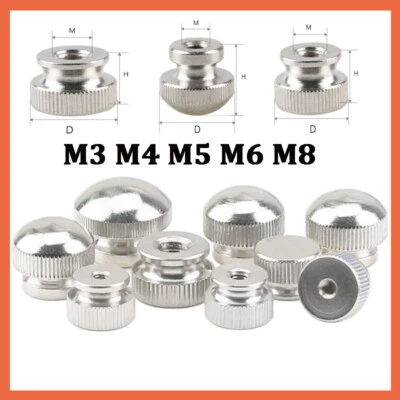 Rändelmutter Flach Mutter Hohe Form Nickel Rändelmuttern Muttern M3 M4 M5 M6 M8 - Bild 1 von 4