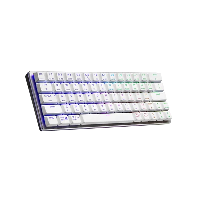 Cooler Master SK622 White Keyboard RGB LED Low Profile Mechanical Switch Blue - Image 1 of 4