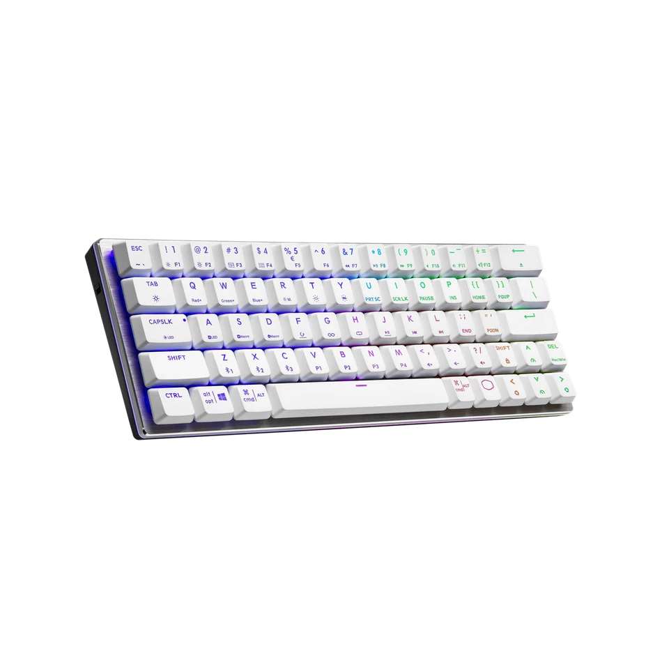 Cooler Master SK622 White Keyboard RGB LED Low Profile Mechanical Switch Blue - Image 1 of 4