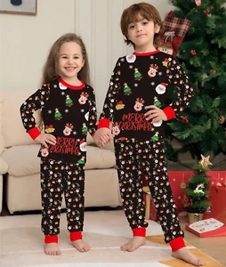 **Family Christmas Matching Pajamas Set - Festive Xmas PJs for Family Holiday Sl - Picture 1 of 6