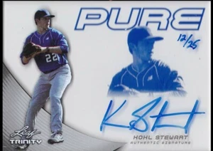 2013 Leaf Trinity Pure Autographs Blue #P-KS1 - Kohl Stewart [12/25] Rookie Auto - Picture 1 of 4