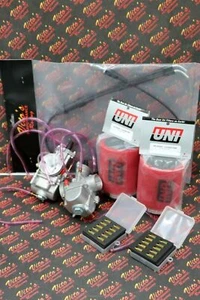 NEW 2 x 28mm carburetor + throttle cable carbs Banshee + UNI filters + jet kit - Picture 1 of 3