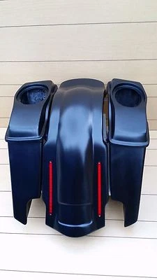 HARLEY DAVIDSON 6" STRETCH SADDLEBAGS,LIDS AND LED REAR FENDER FOR 96/2013 - Image 1 of 4
