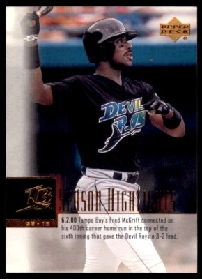 2001 Upper Deck Fred McGriff Tampa Bay Devil Rays #268 2103 - Image 1 of 2