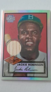 Jackie Robinson Dodgers Legend 2001 Topps Archives Reserve Glossy Bat Relic Card - Picture 1 of 2