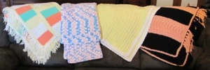 Vintage Handmade Afghan Blanket Throw Crochet Knit-CHOICE - Picture 1 of 5