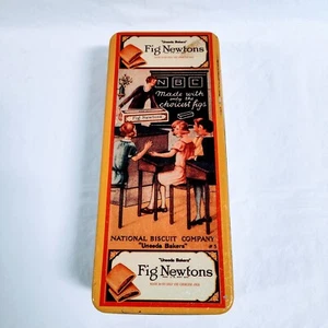 Uneeda Bakers Fig Newtons Made With Only The Choicest Figs Decorative Tin - Picture 1 of 6