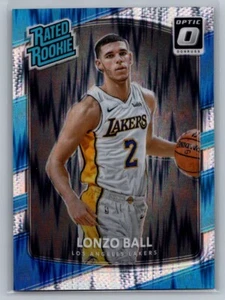 2017 Donruss Optic #199 Lonzo Ball Rated Rookie Shock Prizm RC QTY - Picture 1 of 2