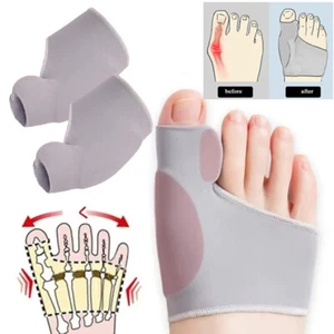 Silicone Gel Big Toe Separator Foot Bunion Corrector Overlapping Hallux Valgus - Picture 1 of 11