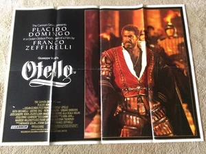 Otello OR Quad Movie Poster Franco Zeffirelli Placido Domingo Verdi 40ins x30ins - Bild 1 von 1