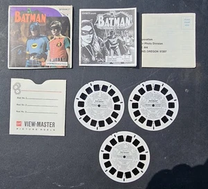 1966 Batman View Master Packet B492 3 Reel Set & Book TV Show Robin Catwoman - Picture 1 of 9